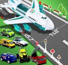 Ensemble de jouets de voiture JoyX, jouets d'avion, voitures de ville éducatives pour enfants de 3-7 ans