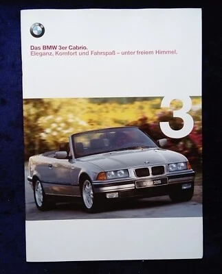 BMW 3er, E 36, Cabrio Prospekt 1.1999 Modelle: 318i, 320i, 328i, M3 - Imagem 1 de 4