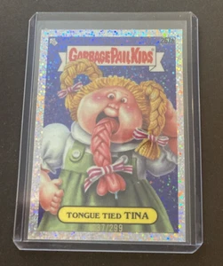 2024 Garbage Pail Kids Chrome Series 7 Tongue Tied Tina Speckle /299 #267a - Picture 1 of 2