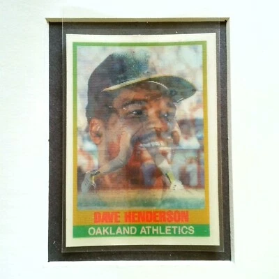 #127 Dave Henderson 1989 Sportflics Base Card Oakland Athletics - Image 1 of 2