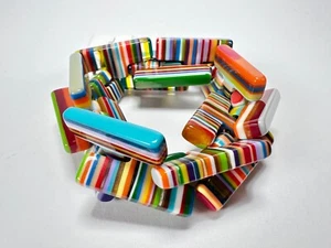 Sobral - Pop Art "1WJP" Elasticated Resin Bracelet ( 003882 ) - Picture 1 of 16