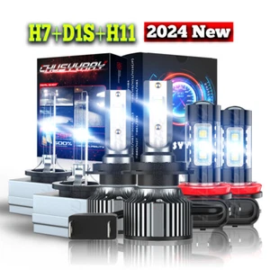 For Mercedes-Benz S550 2007-2009 LED HID Xenon Headlight Hi / Lo+Fog Light Bulbs - Picture 1 of 24