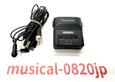 Tascam DR-10L Black Portable Digital Audio pin microphone recorder - Image 1 of 4