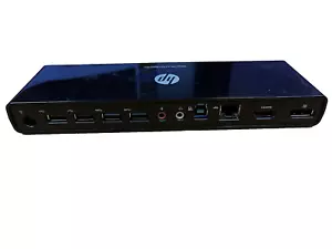 HP 3005pr USB 3.0 Port Replicator Docking Station - USB-A RJ-45 HDMI DP NO PSU - Picture 1 of 3