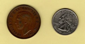 GREAT BRITAIN, PENNY, 1937, KM845 BRONZE  L@@K!!! - Picture 1 of 2