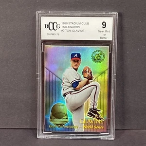 Béisbol Tom Glavine 1997 Topps Stadium Club #3 Braves BCCG 9 BB3 - Imagen 1 de 6