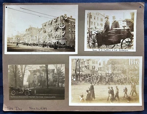 President Taft Day Celebration 4 B/W Photographs Middleton CT Nov 12 1909 - Picture 1 of 8