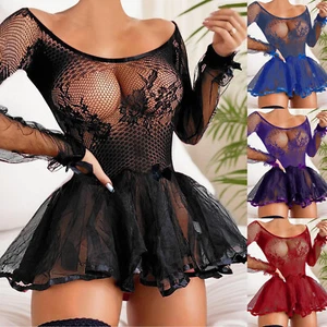 Women Sexy Lace Lingerie Sexy Mesh Lingerie Birthday Lingerie for Women - Picture 1 of 36