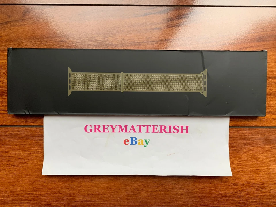 42/44/45/49mm NIKE OLIVE FLAK Sport Loop Apple Watch MTMM2 GENUINE