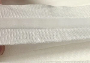 trim 1950s velvet center 3/4" with lip edging cream 1yd made in Switzerland - Picture 1 of 4