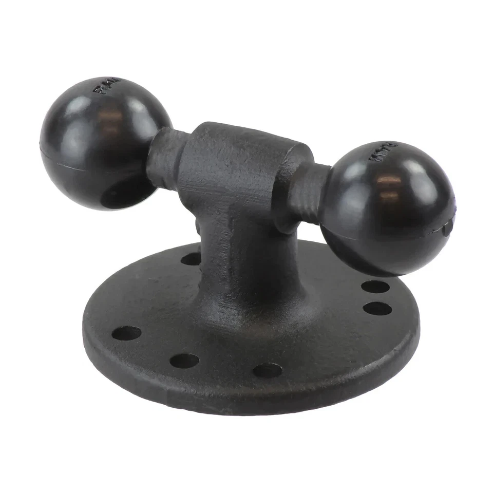 RAM Mount Round 2.5 inch dia Plate with Double 1 inch Ball RAM-B-217U - Image 1 of 1