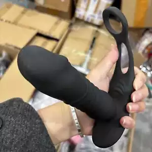 Telescopic Anal Butt Plug Thrusting Vibrator Men Prostate Massager Dildo Sex Toy - Picture 1 of 22