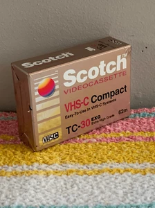 VHS-C Blank Videocassette Tape- Camcorder NEW Sealed EXQ - Picture 1 of 4