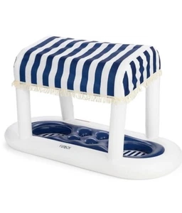 FUNBOY Giant Floating Navy Cabana Stripe Drink Station - Bild 1 von 3