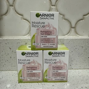 Gel refrescante crema cara seca 3-Garnier Skin Active Moisture Rescue sin aceite - Imagen 1 de 1