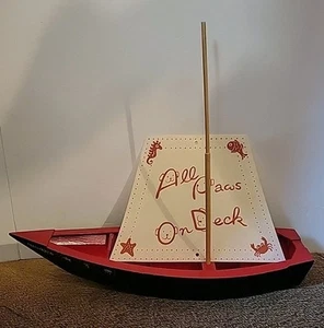 Muffy Vanderbear Segelboot The LuLu All Paws on Deck Holzboot Segelboot - Bild 1 von 8