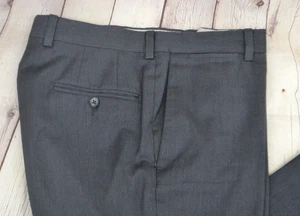 JACK VICTOR Men's Nanoperformance Super 120's Wool Dress Pants SIZE 33R Gray - Picture 1 of 8