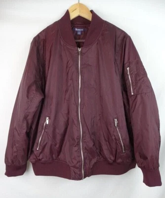 Roaman's женская куртка размер большой 18/20 темно фиолетовый пухлое пальто куртка на молнии - Изображение 1 из 4