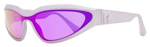 Gafas de sol Karl Lagerfeld escudo estrecho KL6128S 516 metálico lila 69 mm - Imagen 1 de 3