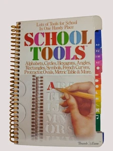 Vintage Schulwerkzeug Schablone Buch Alphabet Formen Schablonen - Bild 1 von 13