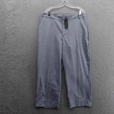 Banana Republic Straight Fit Trousers Pants Size 16 Gray Womens Ankle Length NWT - Image 1 of 4