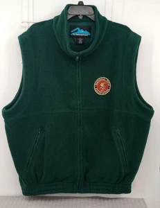 Chaleco polar grueso Tri Mountain para hombre XL Hunter verde parche NRA - Imagen 1 de 17