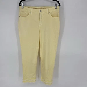 Chico's So Slimming Girlfriend Slim Leg Crop Jeans Gelb Damengröße 10 - Bild 1 von 9