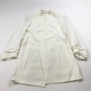 Babaton 2 Power Hip Open Front Cardigan Blazer Ivory SBC 01-04-4249 HRJ - Picture 1 of 13