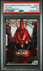 Scheda base PSA10 AB04-026 Sazabi Parallel Gundam Arsenal - Foto 1 di 2