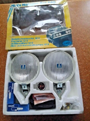 Hella 140 chrom Nebelscheinwerfer Oldtimer vw porsche mercedes - Image 1 of 4