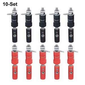 10 Pairs Banana Screw Connectors for 2mm to 5mm Speaker Wire Applications - Afbeelding 1 van 10