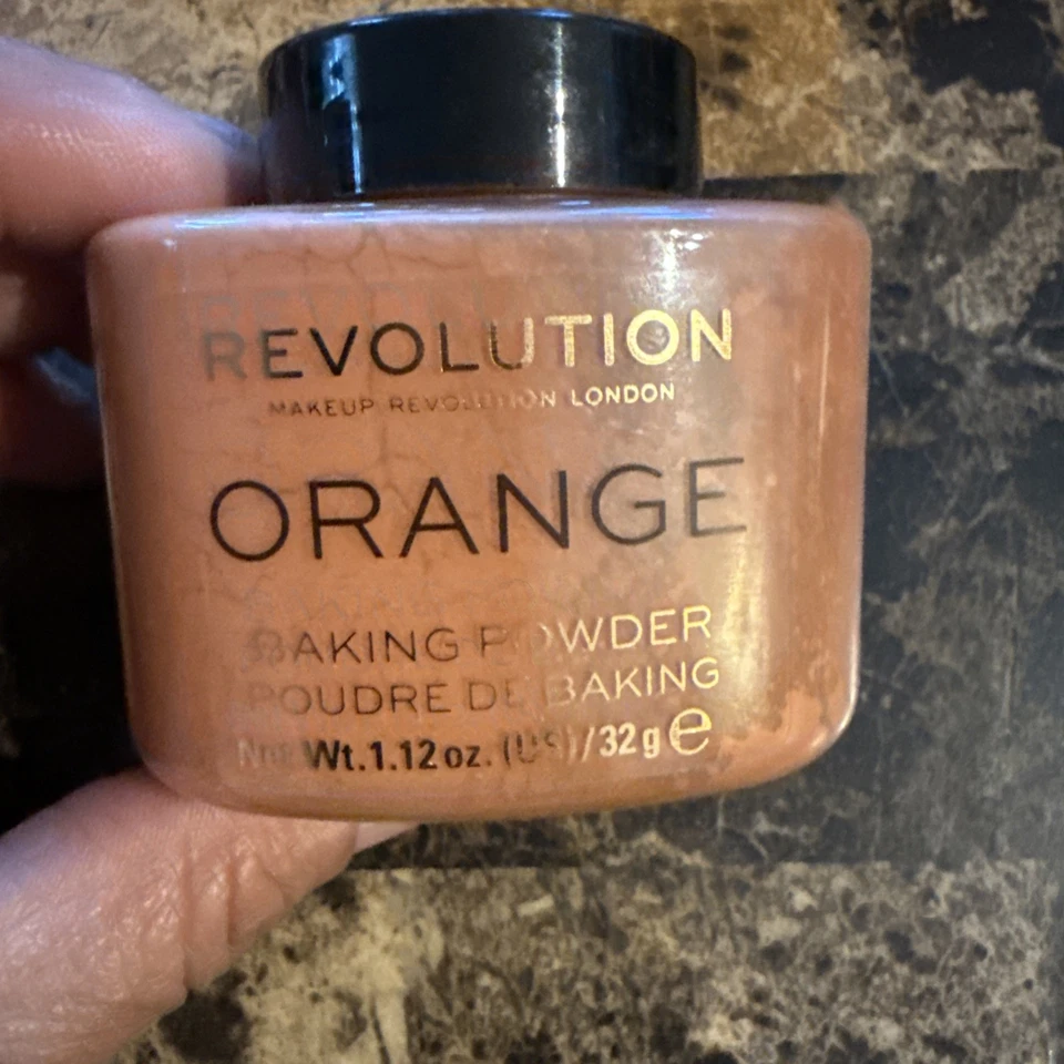 Makeup Revolution Baking Powder Orange 1.12 oz Full size NEW - Image 1 of 4
