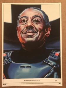 Moff Gideon Topps Star Wars Living 10x14 Gold Fine Art Print #131 1/1 Kris Penix - Picture 1 of 9