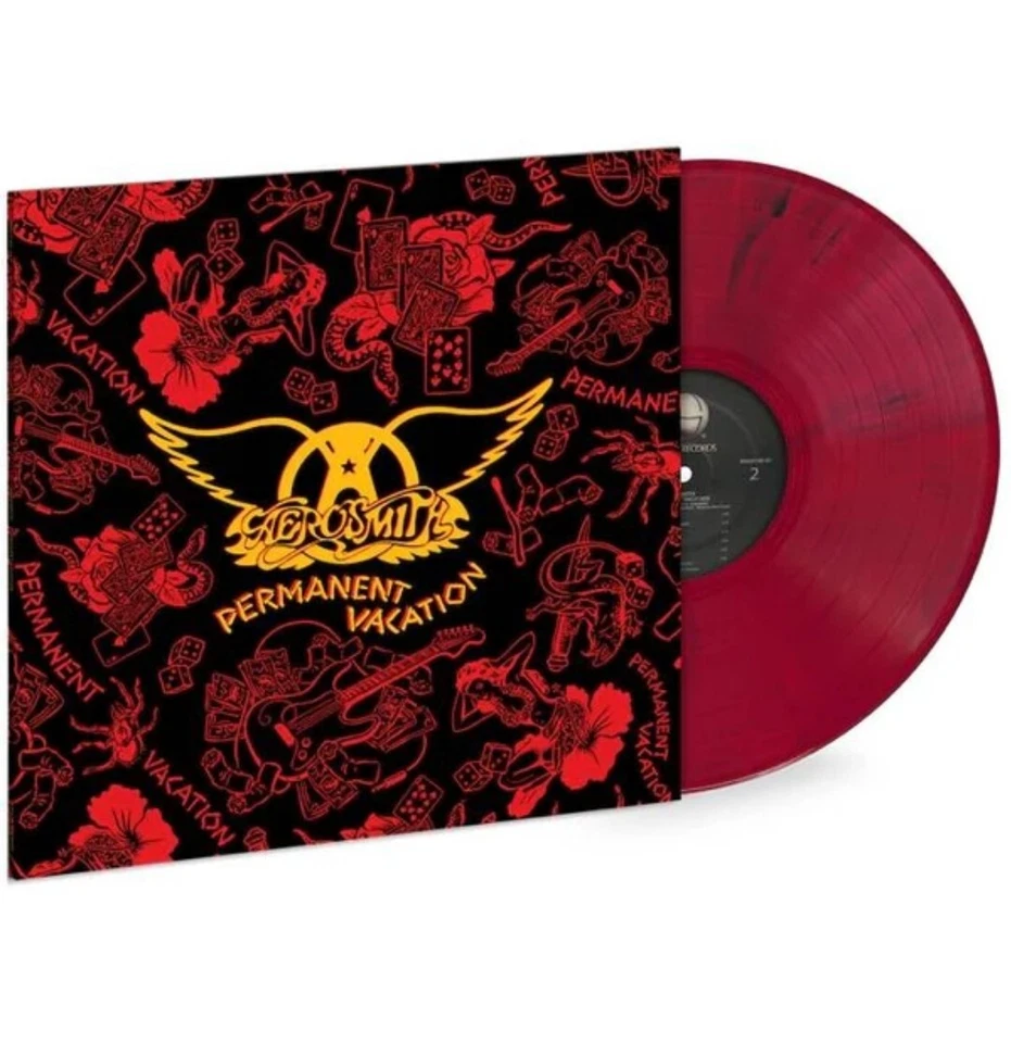AEROSMITH: Permanent Vacation Limited Red Marbled Vinyl LP NEW SEALED  - Image 1 of 1