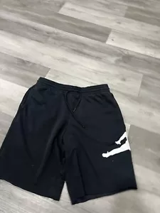 Nike Jordan Jumpman Terry Cloth Shorts men’s large Black - Picture 1 of 5