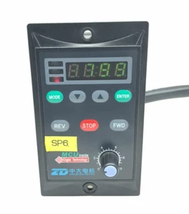 ZHONGDA MOTOR ZDF200E PANEL SPEED CONTROLLER 200W/220VAC 50-60Hz *TESTED* - Picture 1 of 6