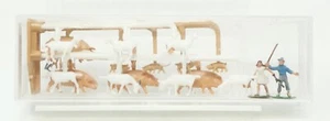 Merten Mini-Figures 2406, Herdsmen with 15 Goats & Pigs, Shepard, HO Scale - Picture 1 of 3