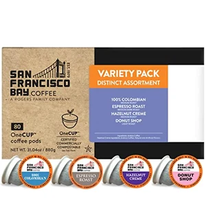 Compostable Coffee Pods - Assorted Variety Pack (80 Ct) K Cup Compatible Includi - Picture 1 of 6