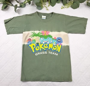 VTG 2000, Pokemon Grass Team Green T-Shirt Kids Size S 100% Cotton - Picture 1 of 9