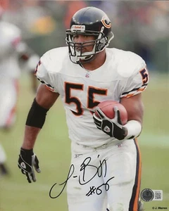 Lance Briggs signed Chicago Bears 8x10 photo autographed Beckett COA - Picture 1 of 1
