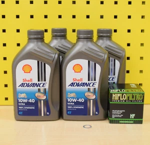 Ölwechsel-Set Öl Ölfilter Shell Advance Ultra 10w40 für: Ducati 600-1000ccm - Bild 1 von 1