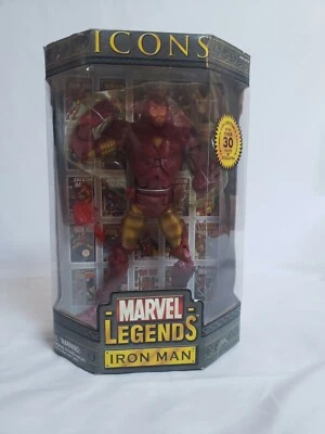 Marvel Legends Icons Iron Man 12" 2006 Action Figure Unmasked Tony Stark New - Image 1 of 4