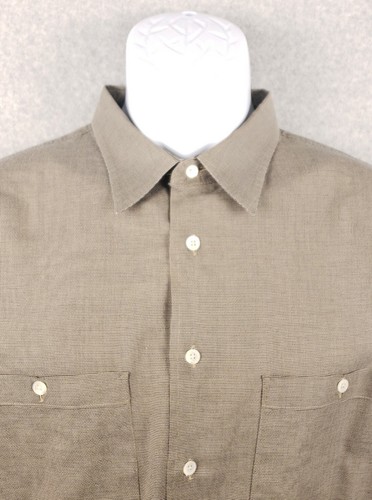 Camicia elegante uomo Burberrys 17 1 2 34 Made in USA 100% cotone