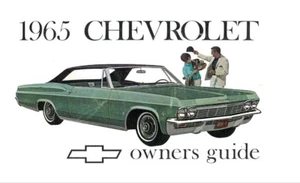 Chevrolet Impala 1965 manual del propietario guía del usuario libro de referencia del operador - Imagen 1 de 1