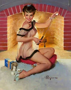 GIL ELVGREN Pin-Up Poster or Canvas Print "Warm Wellcome" #21 - Picture 1 of 1