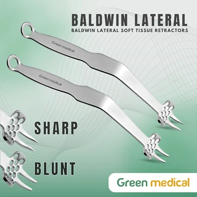 Baldwin Lateral Soft Tissue Retractor Ortho Surgical Instrument TKA - Image 1 of 3