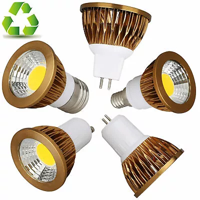 Dimmable LED COB Spot Lights Bulbs GU10/MR16/GU5.3/E27/E14 Light Lamp 6W 9W 12W - Image 1 of 4
