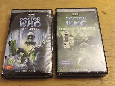 SEALED! Doctor Who The Crusade / Space Museum / Ice Warriors Clam Shell Set VHS - Image 1 of 4