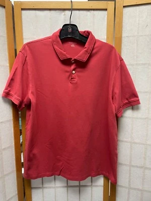 Polo Saks Fifth Avenue Para Hombre XL Naranja Manga Corta Polo 100% Algodón Foto 1 de 4