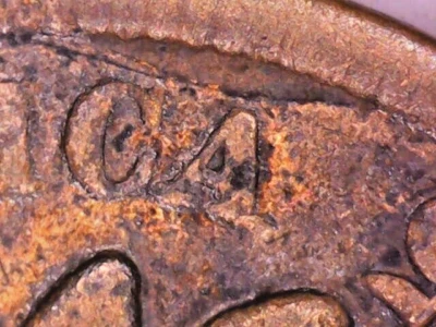 1905 Indian Head Cent Retaining Cud Dye - Image 1 of 4